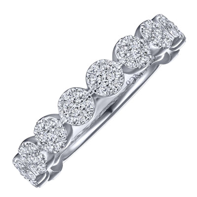 Gabriel Eternity Diamond Disc Stackable Ring in 14kt White Gold (1/2ct tw)