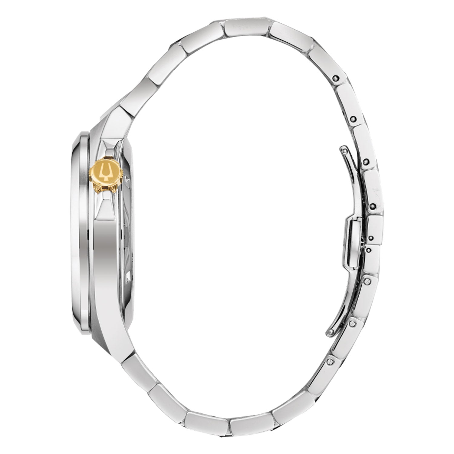 Bulova Maquina Automatic Mens Watch with Black Dial and Stainless Steel Bracelet (automatic movement)