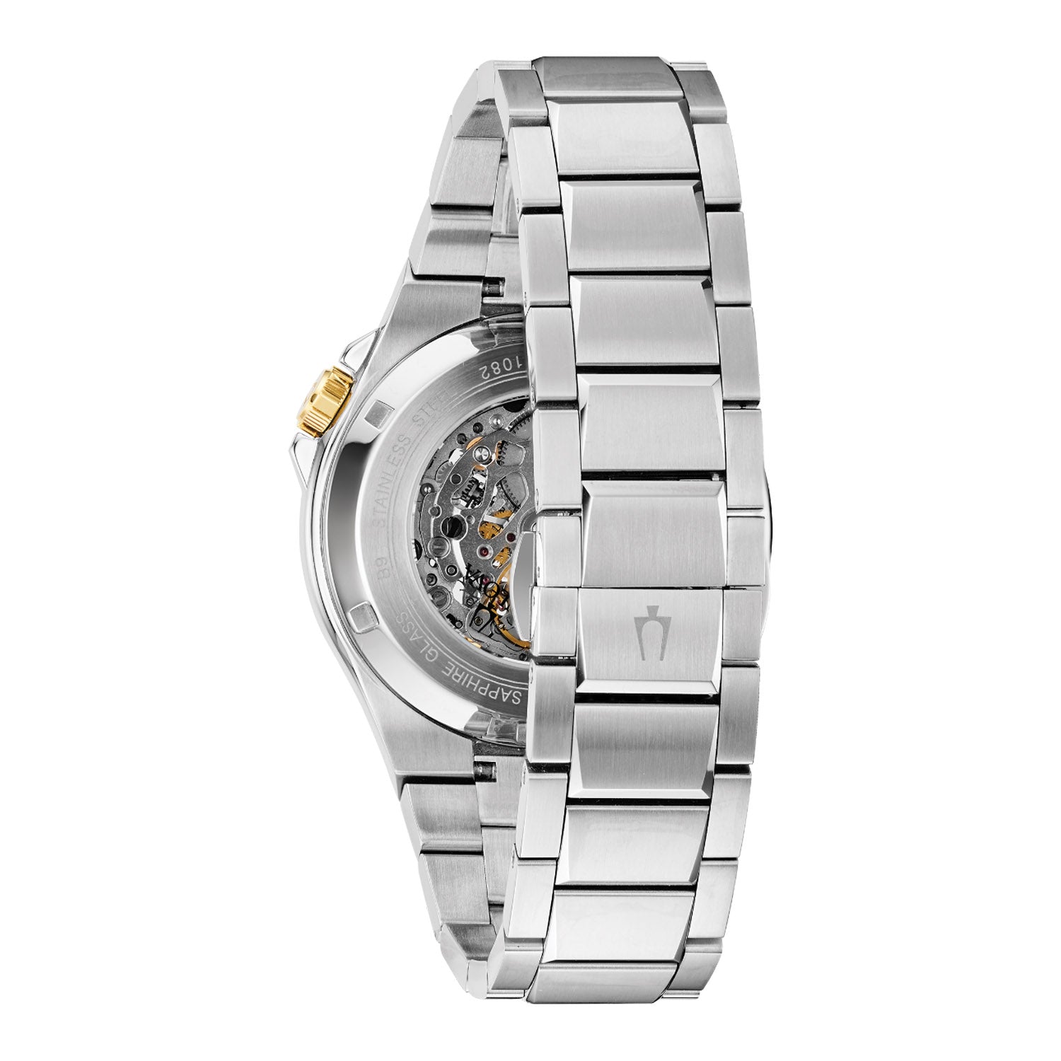 Bulova Maquina Automatic Mens Watch with Black Dial and Stainless Steel Bracelet (automatic movement)