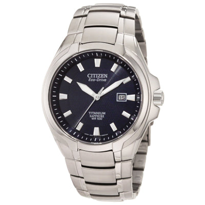 Citizen Paradigm Mens Watch with Blue Dial and Super Titanium™ Bracelet (eco drive movement)