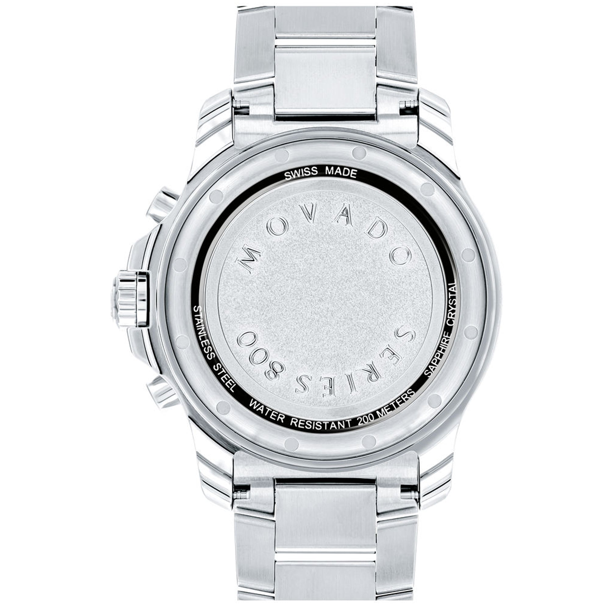 Movado Series 800 Mens Watch with Blue Dial and Stainless Steel Bracelet (Swiss quartz movement)