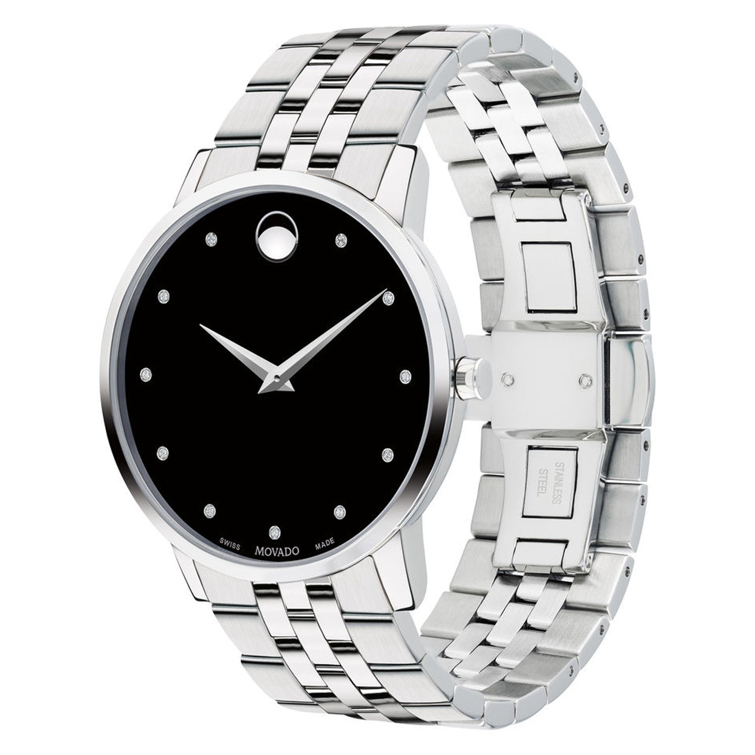 Black movado mens watch online
