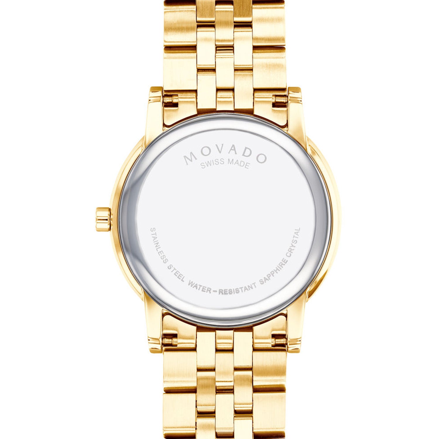Movado Museum Classic Mens Watch with Black Dial and Yellow Gold Tone Bracelet (Swiss quartz movement)
