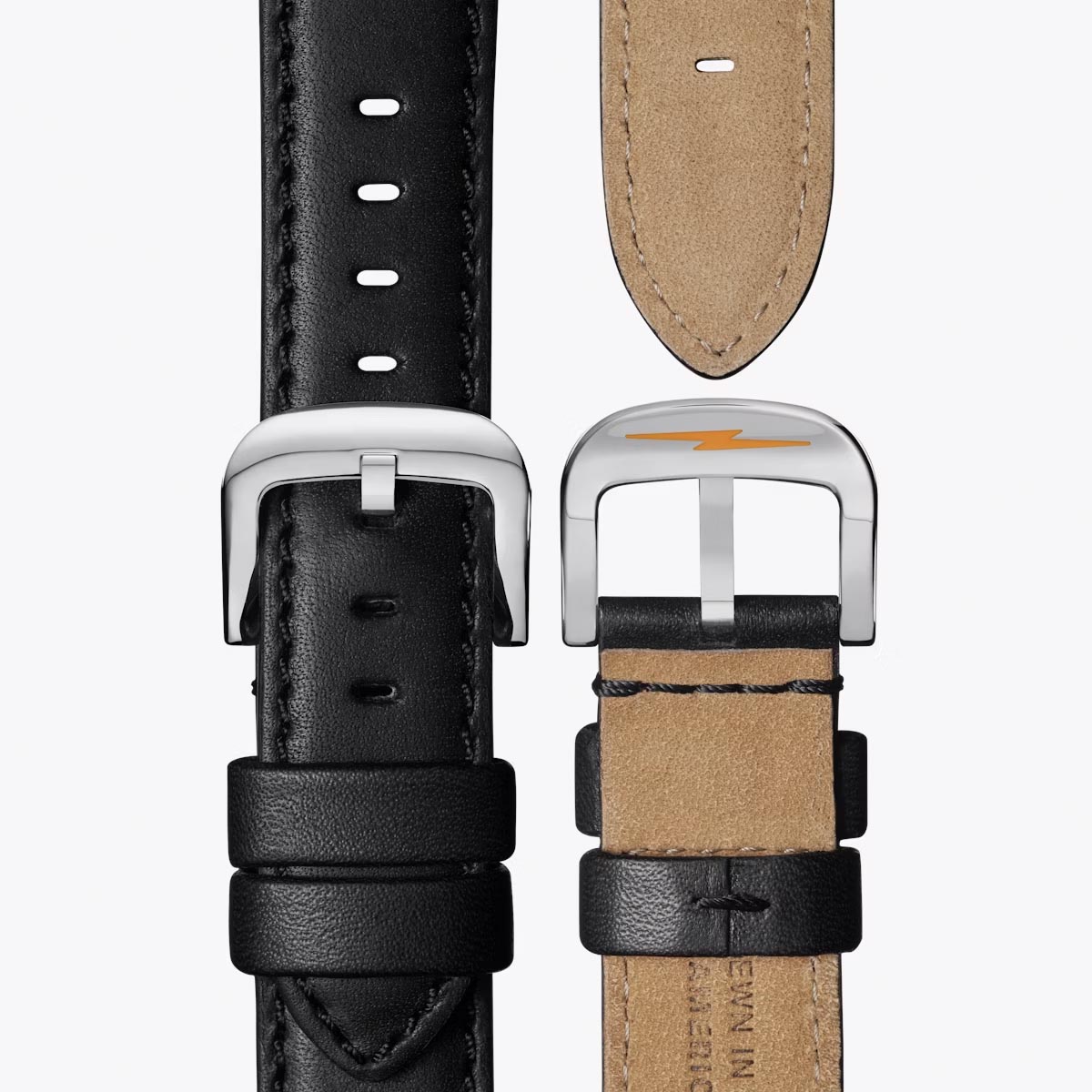 Shinola Canfield Sport Mens Watch with Black Dial and Black Leather Strap (quartz movement)
