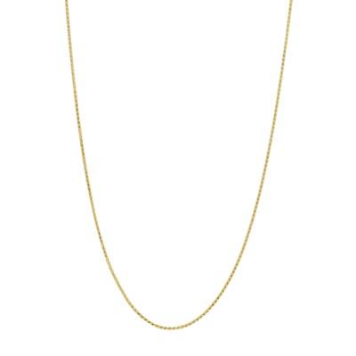 Adjustable Wheat Chain in 14kt Yellow Gold (26 inches and 1mm wide)