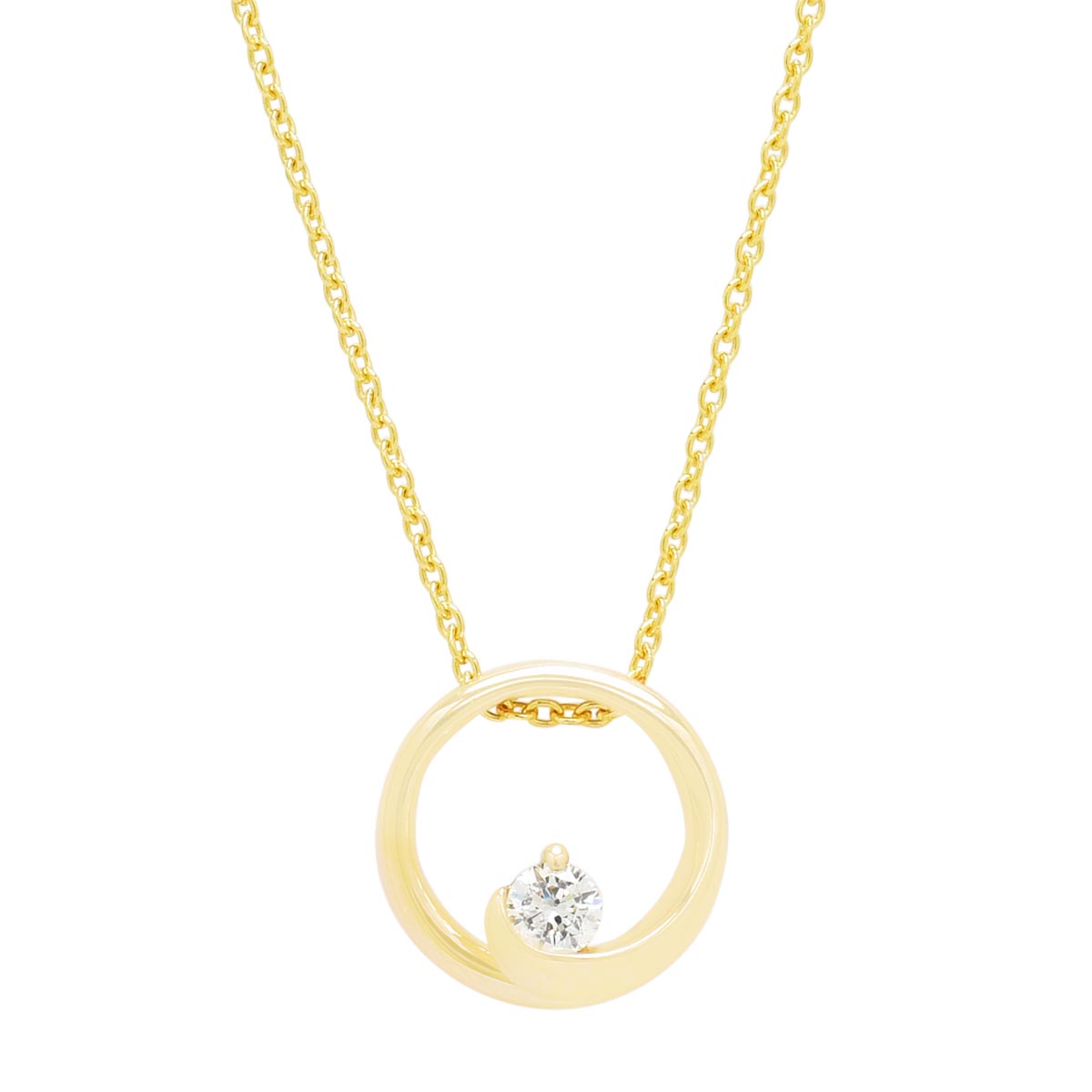 Northern Star Diamond Celestial Collection Necklace in 10kt Yellow Gold (1/10ct)