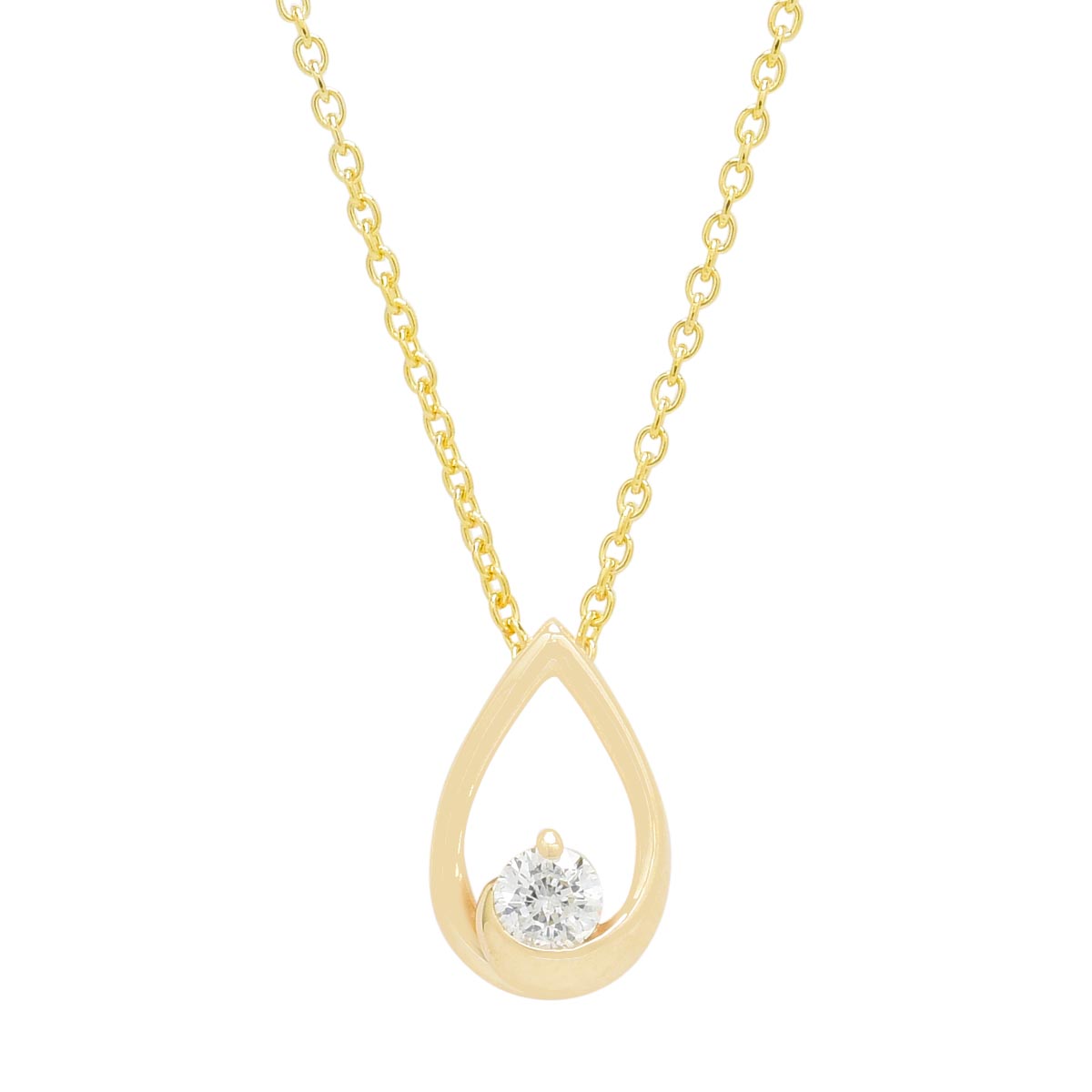 Northern Star Diamond Embrace Collection Necklace in 10kt Yellow Gold (1/10ct)