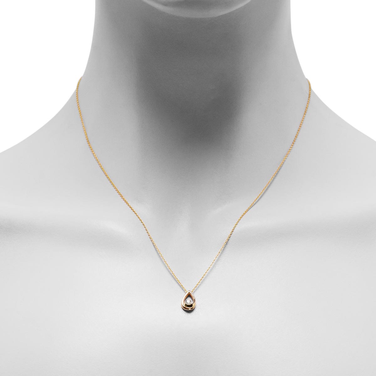 Northern Star Diamond Embrace Collection Necklace in 10kt Yellow Gold (1/10ct)