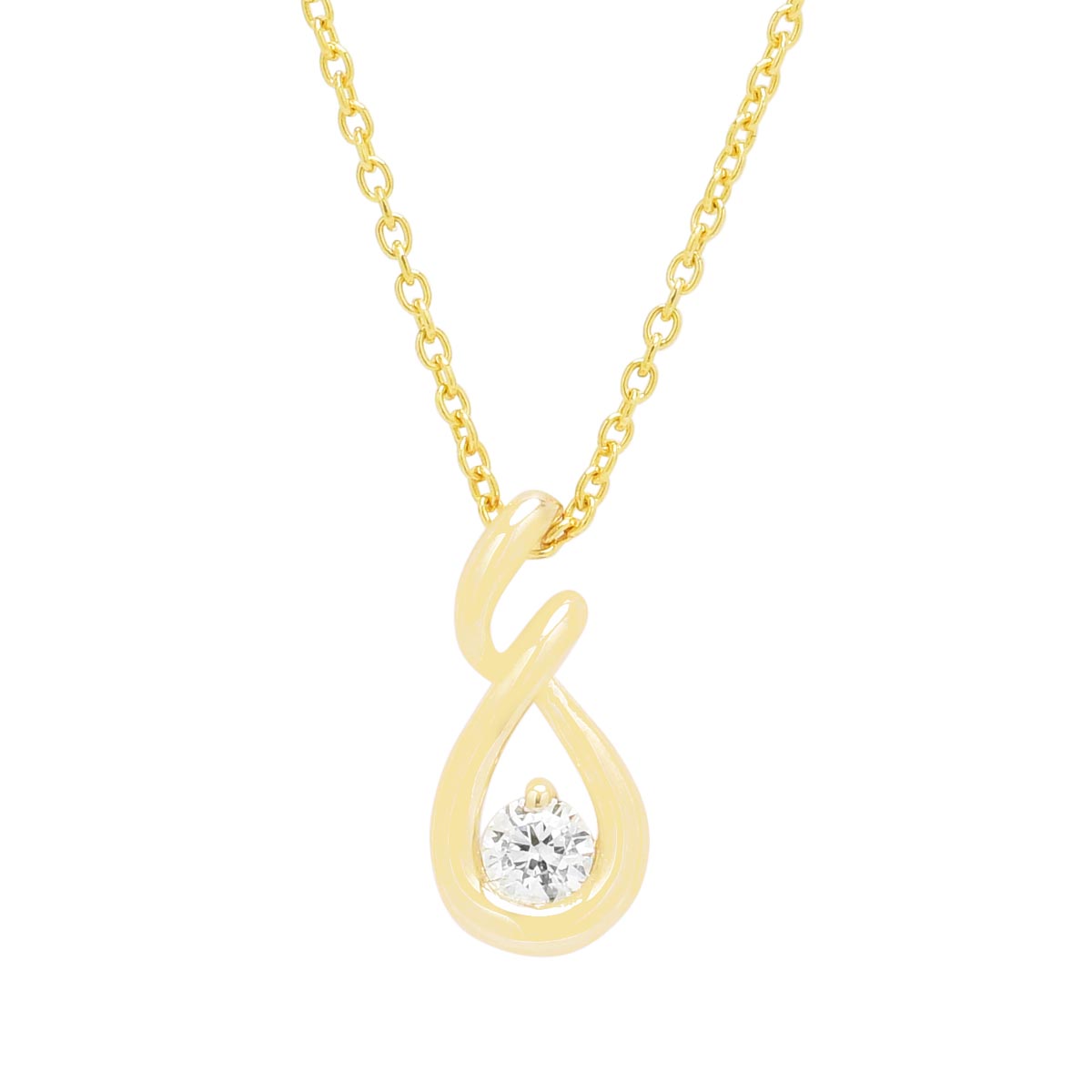 Northern Star Diamond Embrace Collection Necklace in 10kt Yellow Gold (1/10ct)