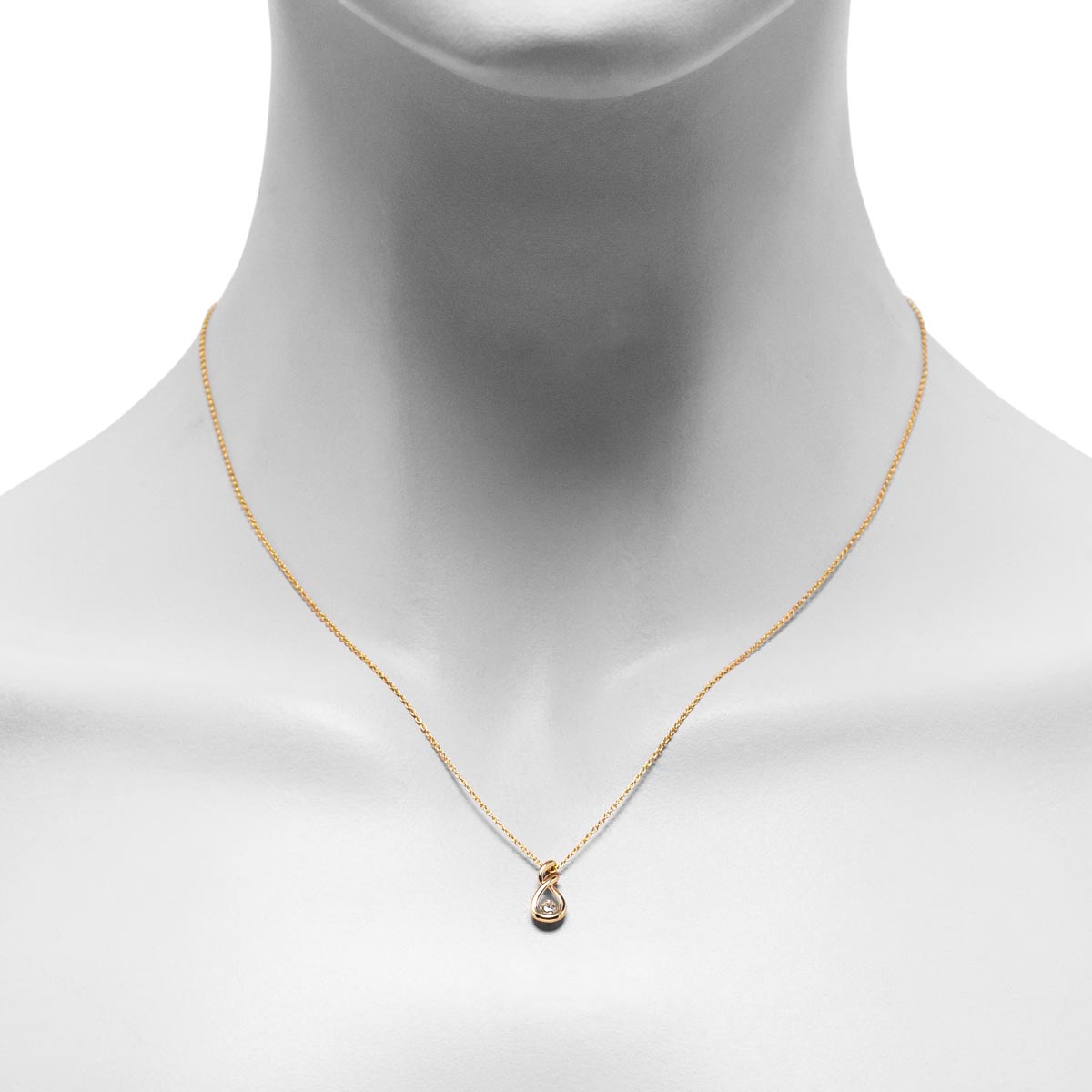 Northern Star Diamond Embrace Collection Necklace in 10kt Yellow Gold (1/10ct)
