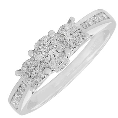 Lovebright Diamond Engagement Ring in 14kt White Gold (1/2ct tw)