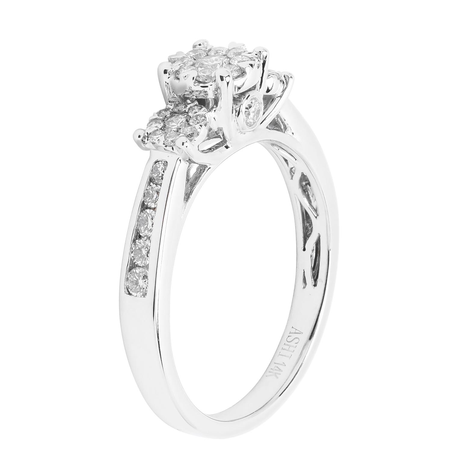 Lovebright Diamond Engagement Ring in 14kt White Gold (1/2ct tw)