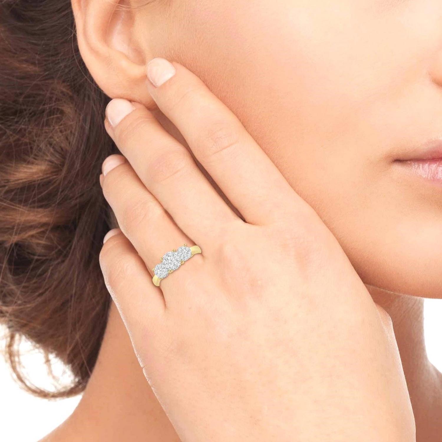 Lovebright Diamond Engagement Ring in 14kt Yellow Gold (1cttw)