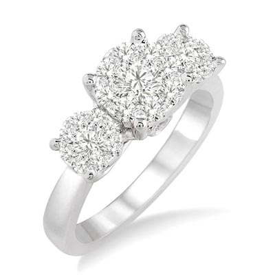 Lovebright Diamond Engagement Ring in 14kt White Gold (1/2ct tw)