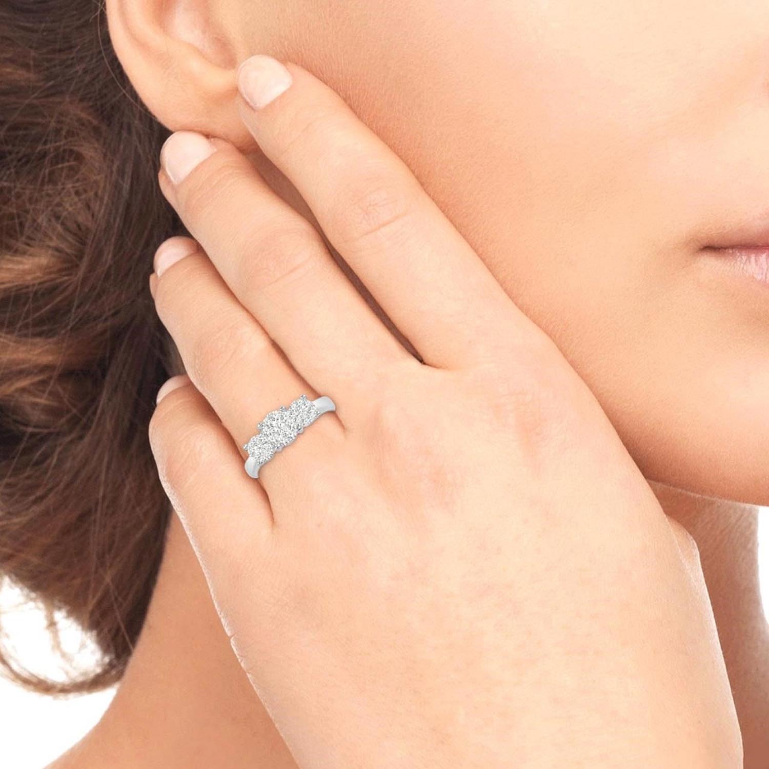 Lovebright Diamond Engagement Ring in 14kt White Gold (1/2ct tw)
