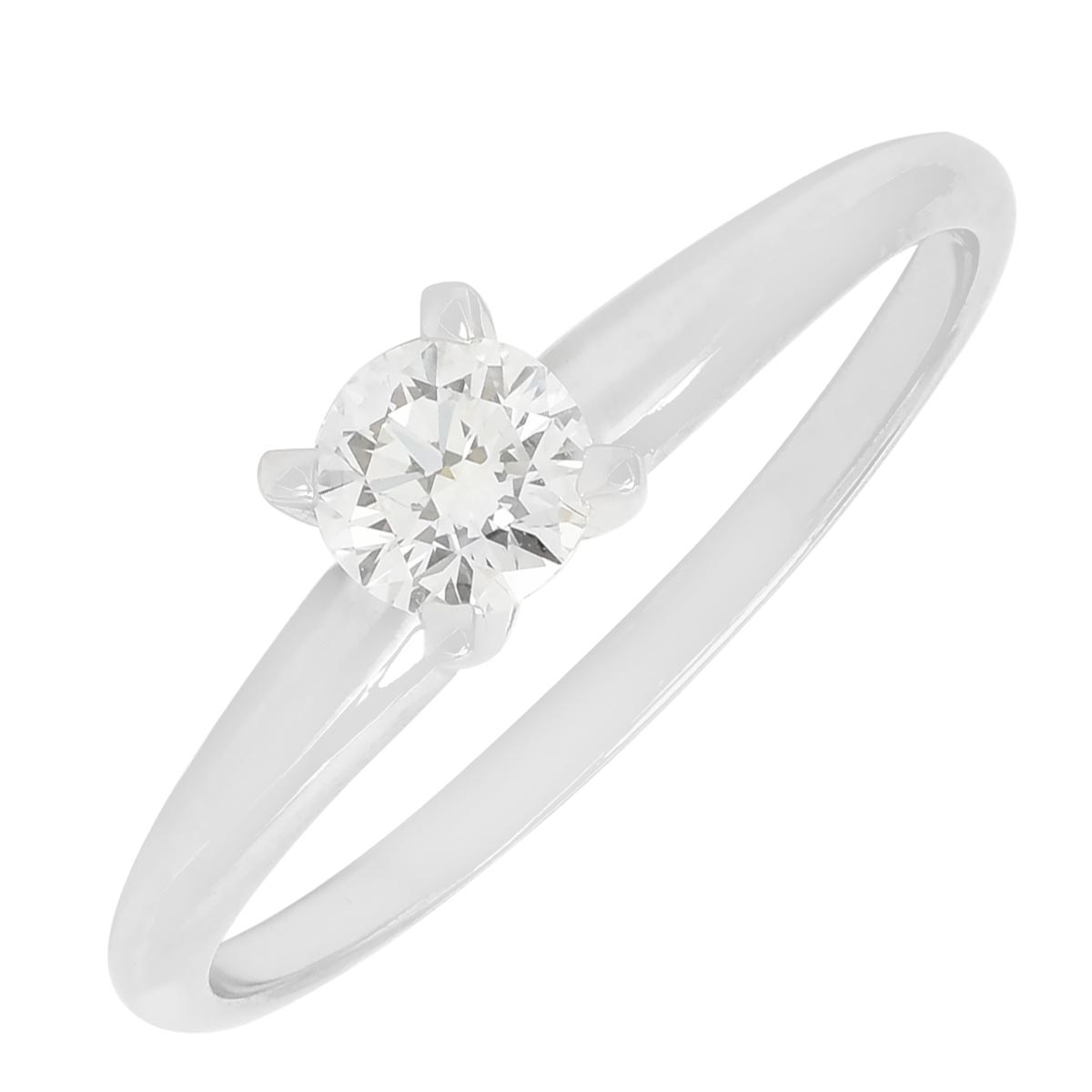 Diamond Solitaire Engagement Ring in 14kt White Gold (1/3ct)