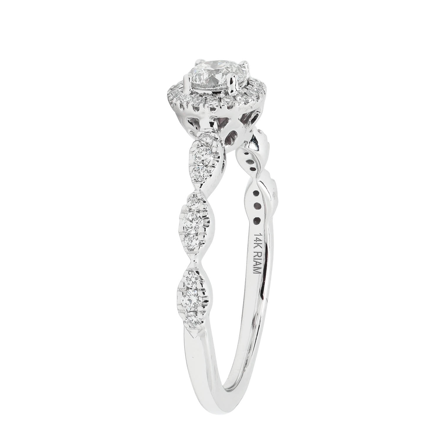 Northern Star Diamond Engagement Ring in 14kt White Gold (1/2ct tw)