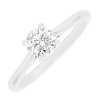 Diamond Solitaire Engagement Ring in 14kt White Gold (3/4ct)