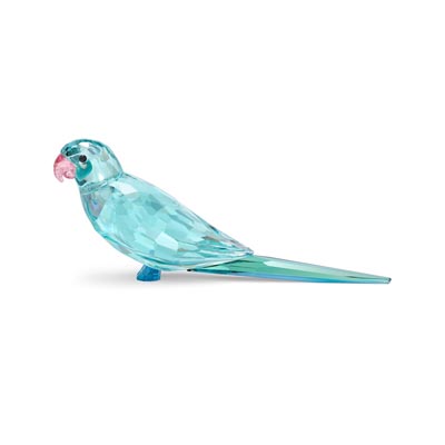Swarovski Crystal Jungle Beats Blue Parakeet