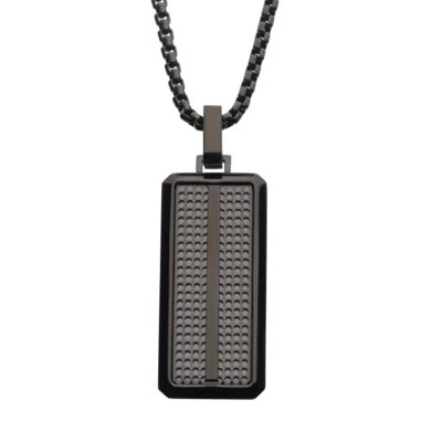 Black Stainless Steel Dog Tag