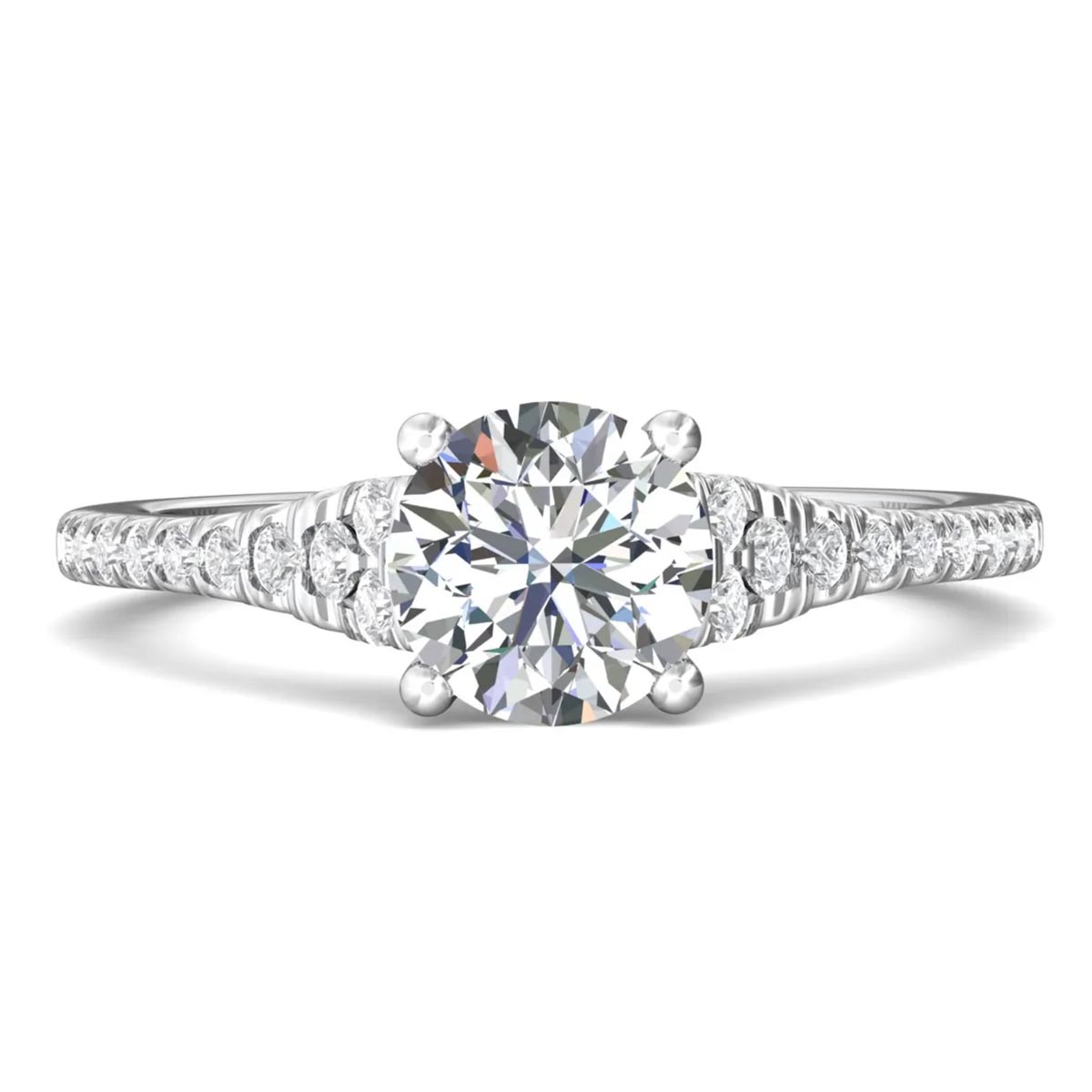 Martin Flyer Diamond Engagement Ring Setting in 14kt White Gold (1/4ct tw)