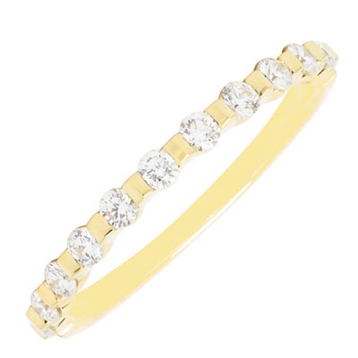 Memoire Precious Prong Diamond Wedding Band in 18kt Yellow Gold (1/3ct tw)