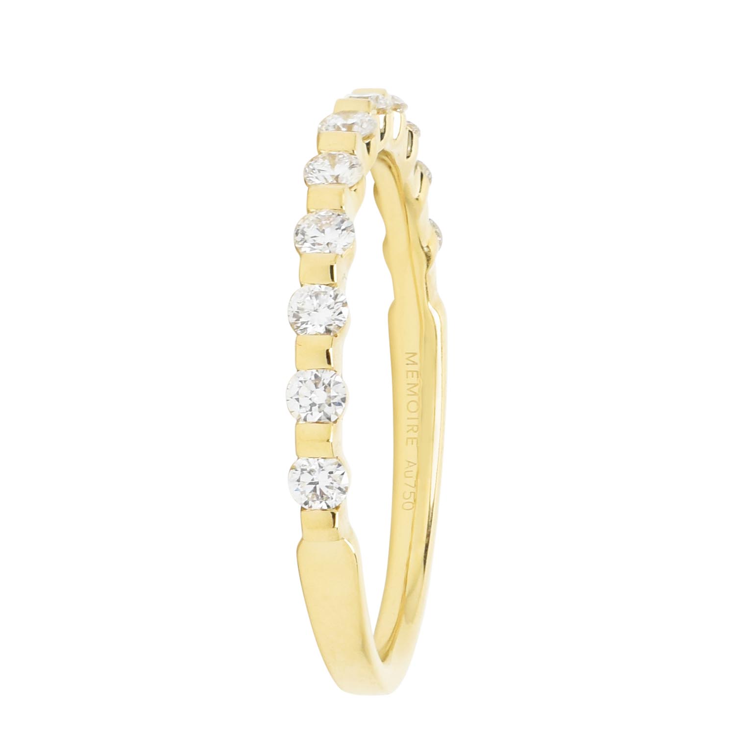 Memoire Precious Prong Diamond Wedding Band in 18kt Yellow Gold (1/3ct tw)
