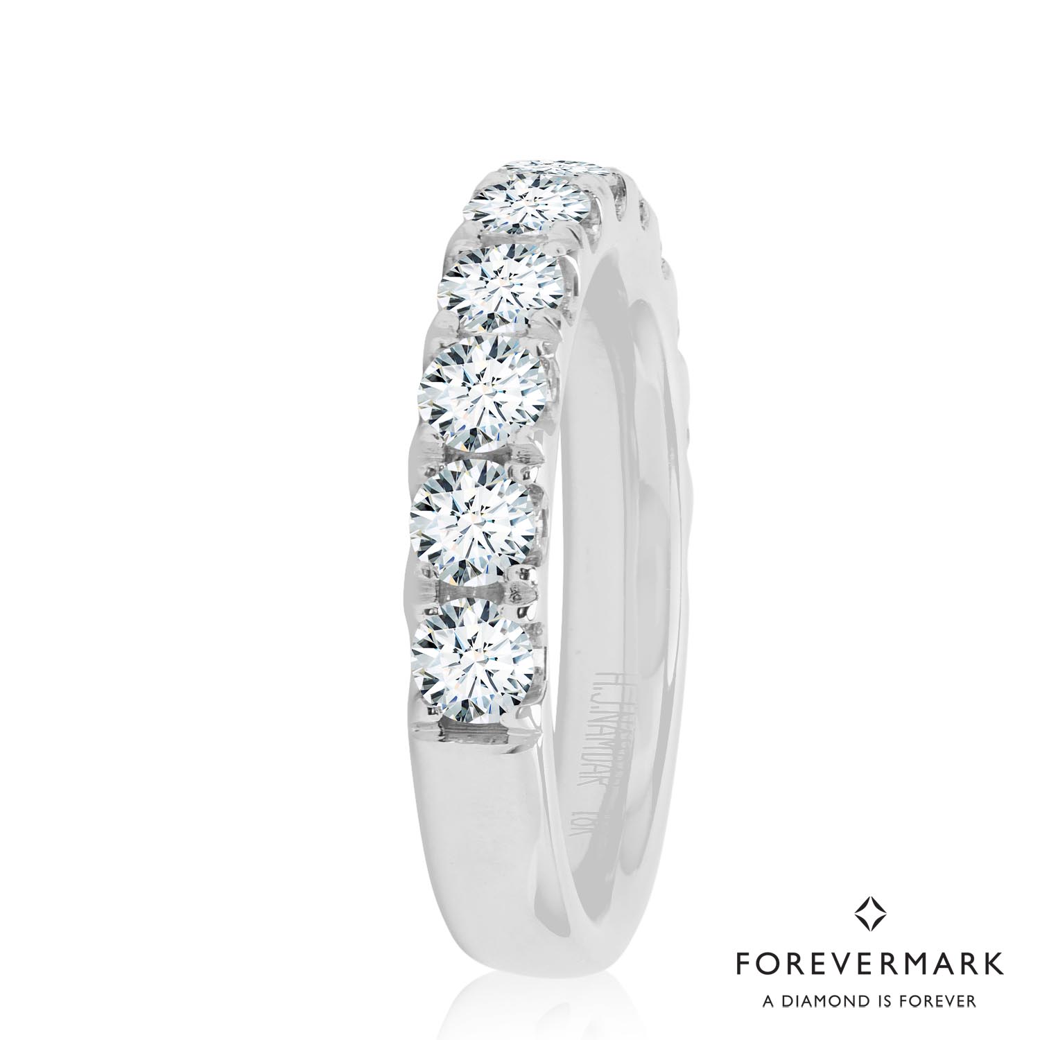 Forevermark Diamond Wedding Band in 18kt White Gold 1 1 2ct tw Day s Jewelers