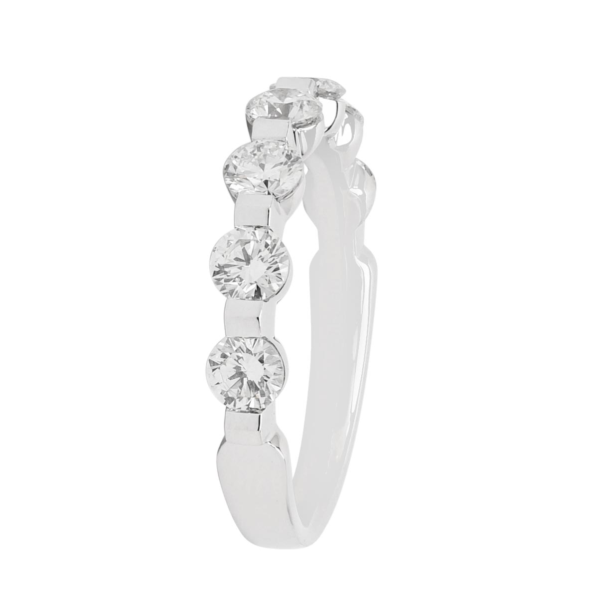 Memoire Precious Prong Diamond Wedding Band in Platinum (1ct tw)