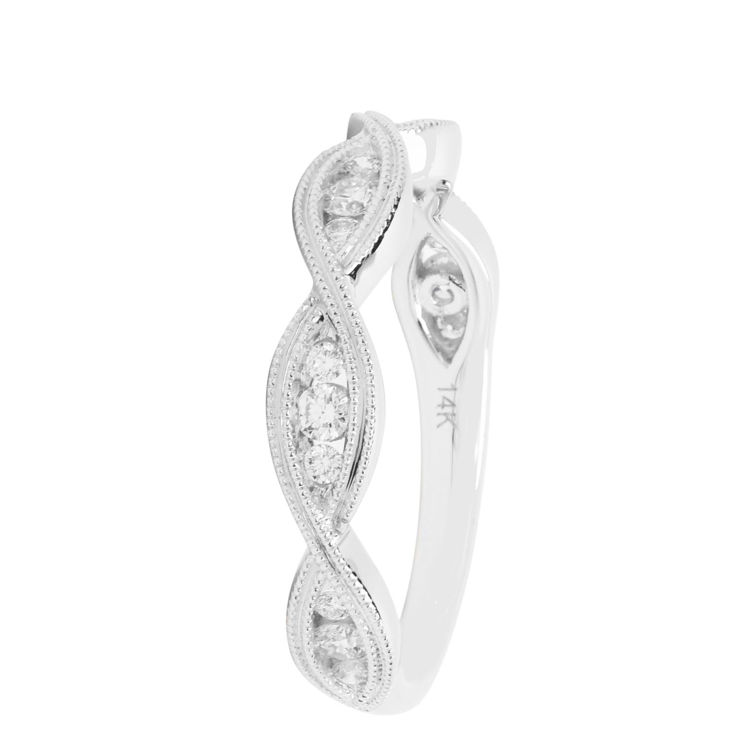 Diamond Wedding Band in 14kt White Gold (1/4ct tw)