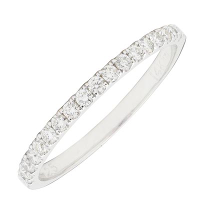 Diamond Wedding Band in 14kt White Gold (1/4ct tw)