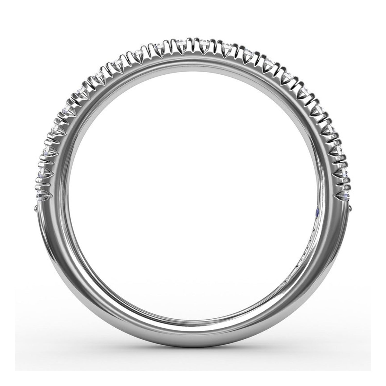 Fana Delicate Modern Pave Diamond Anniversary Band in 14kt White Gold (1/4ct tw)