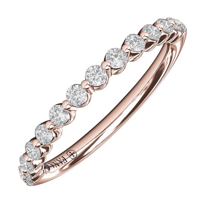 Fana Single Prong Set Diamond Anniversary Band in 14kt Rose Gold (1/4ct tw)