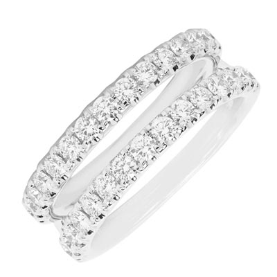 Spring Insert Diamond Ring Diamond Wedding Ring Insert in 14kt White Gold (1ct tw) – Day's Jewelers