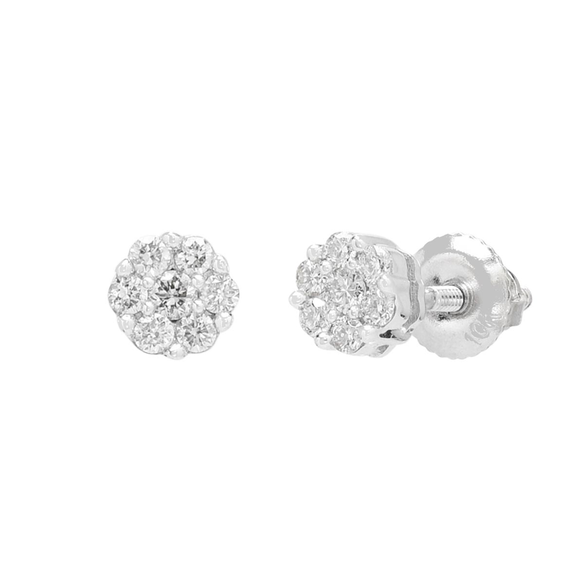 Diamond Stud Earrings in 10kt White Gold (1/7ct tw)