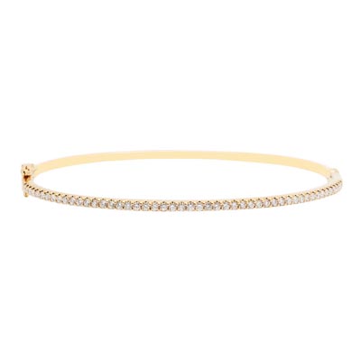 Diamond Bangle Bracelet in 14kt Yellow Gold (5/8ct tw)