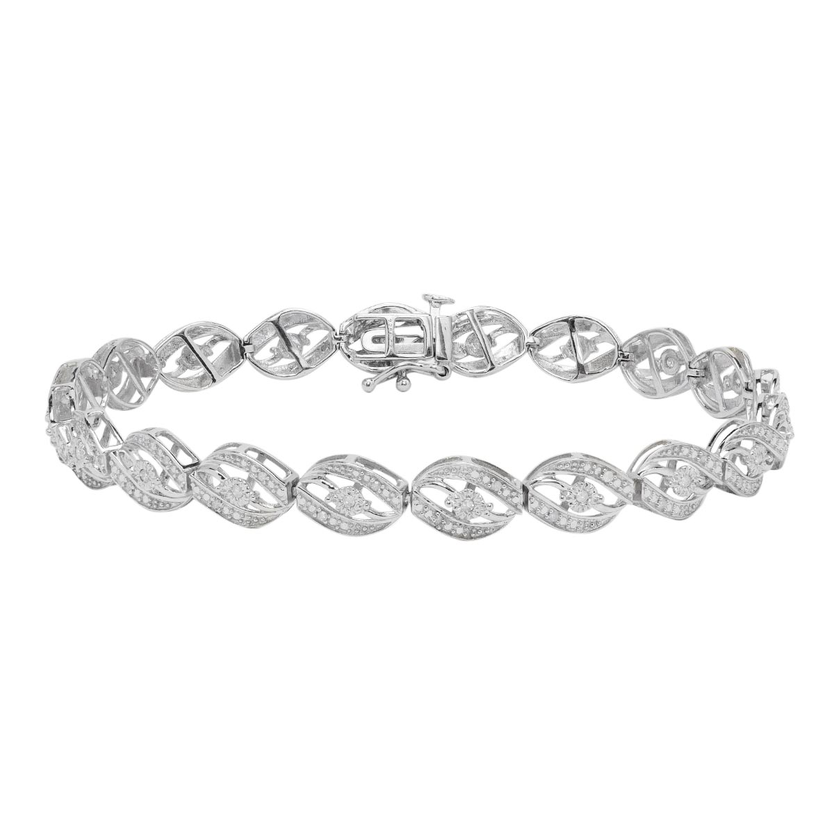 Diamond Bracelet in Sterling Silver (1/4ct tw)
