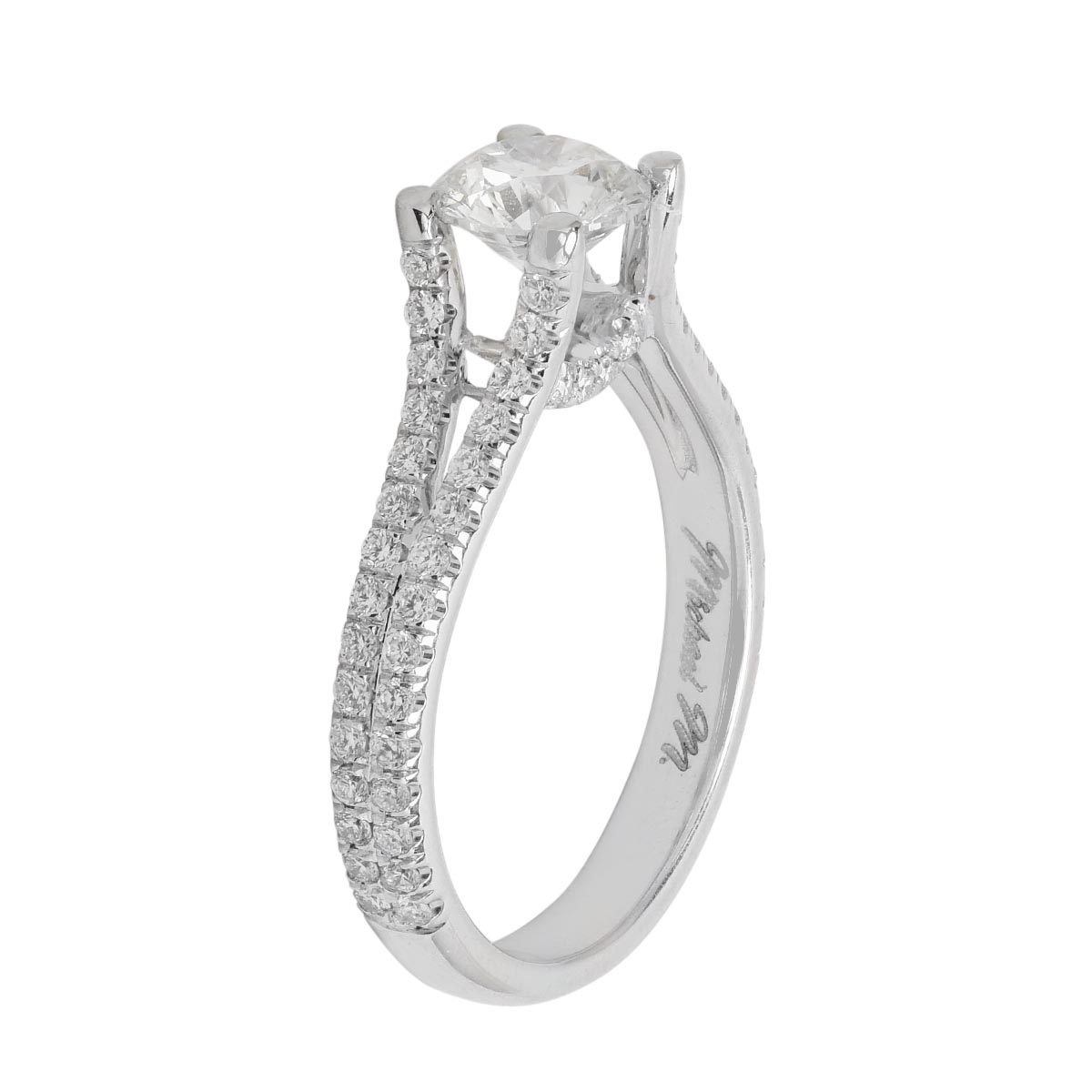 Diamond Engagement Ring in 18kt White Gold (1 1/2ct tw)