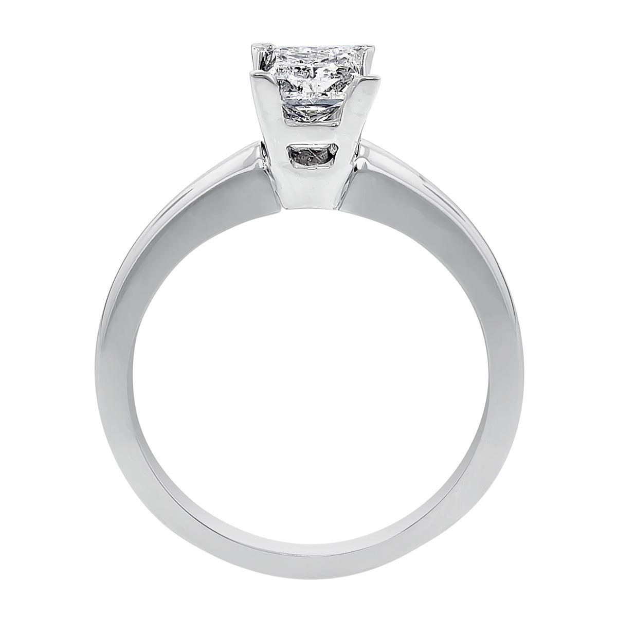 Princess Cut Diamond Solitaire Engagement Ring in 14kt White Gold (3/4ct)