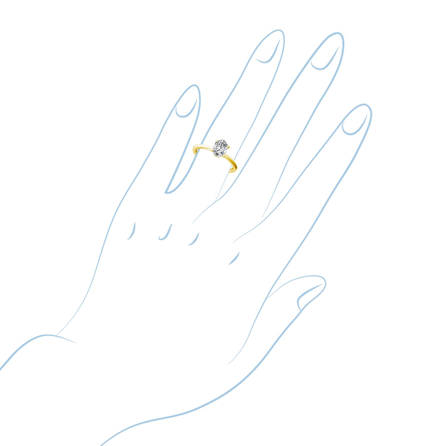 Martin Flyer Diamond Engagement Setting in 14kt Yellow Gold (1/20ct tw)