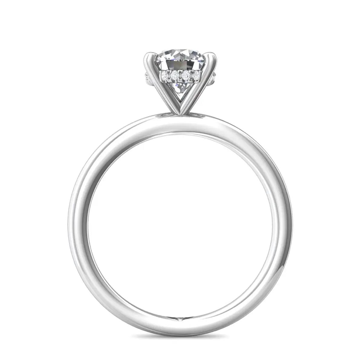 Martin Flyer Diamond Ring Setting in 14kt White Gold (1/20ct tw)