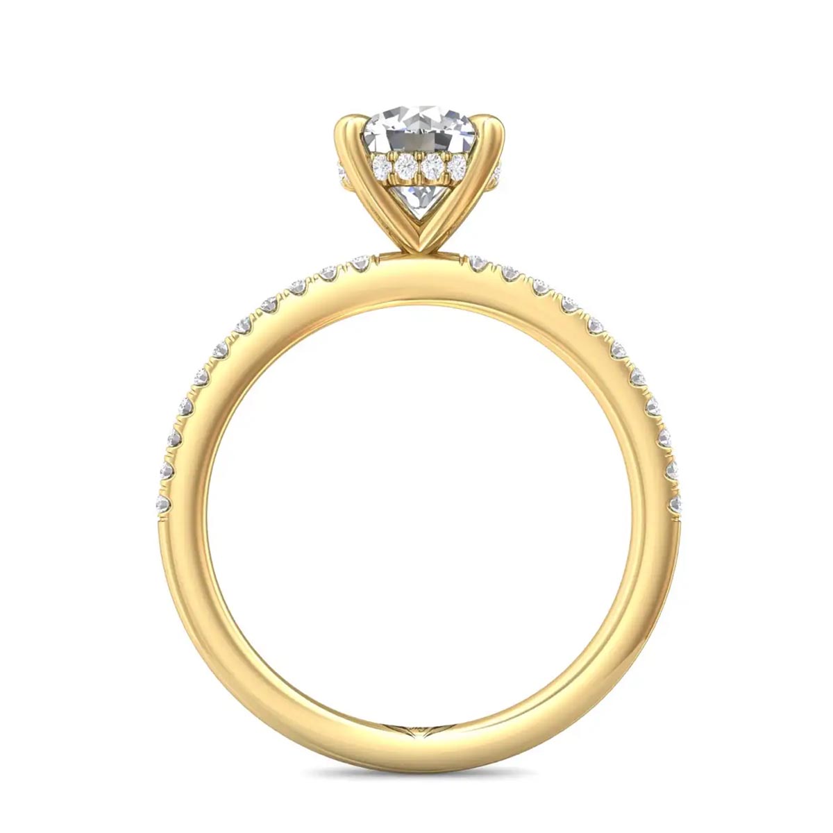 Martin Flyer Diamond Ring Setting in 14kt Yellow Gold (1/5ct tw)