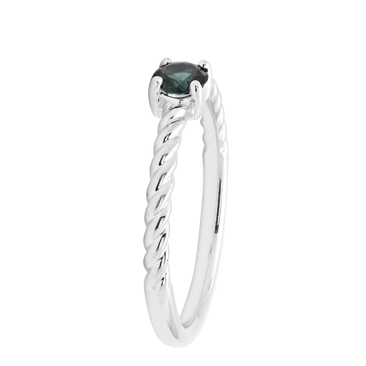 Maine Indicolite Tourmaline Ring in Sterling Silver