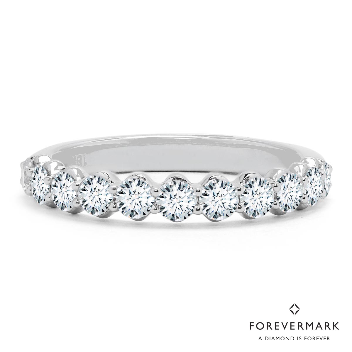 Petite Diamond Wedding Band in 18kt White Gold (3/4ct tw)