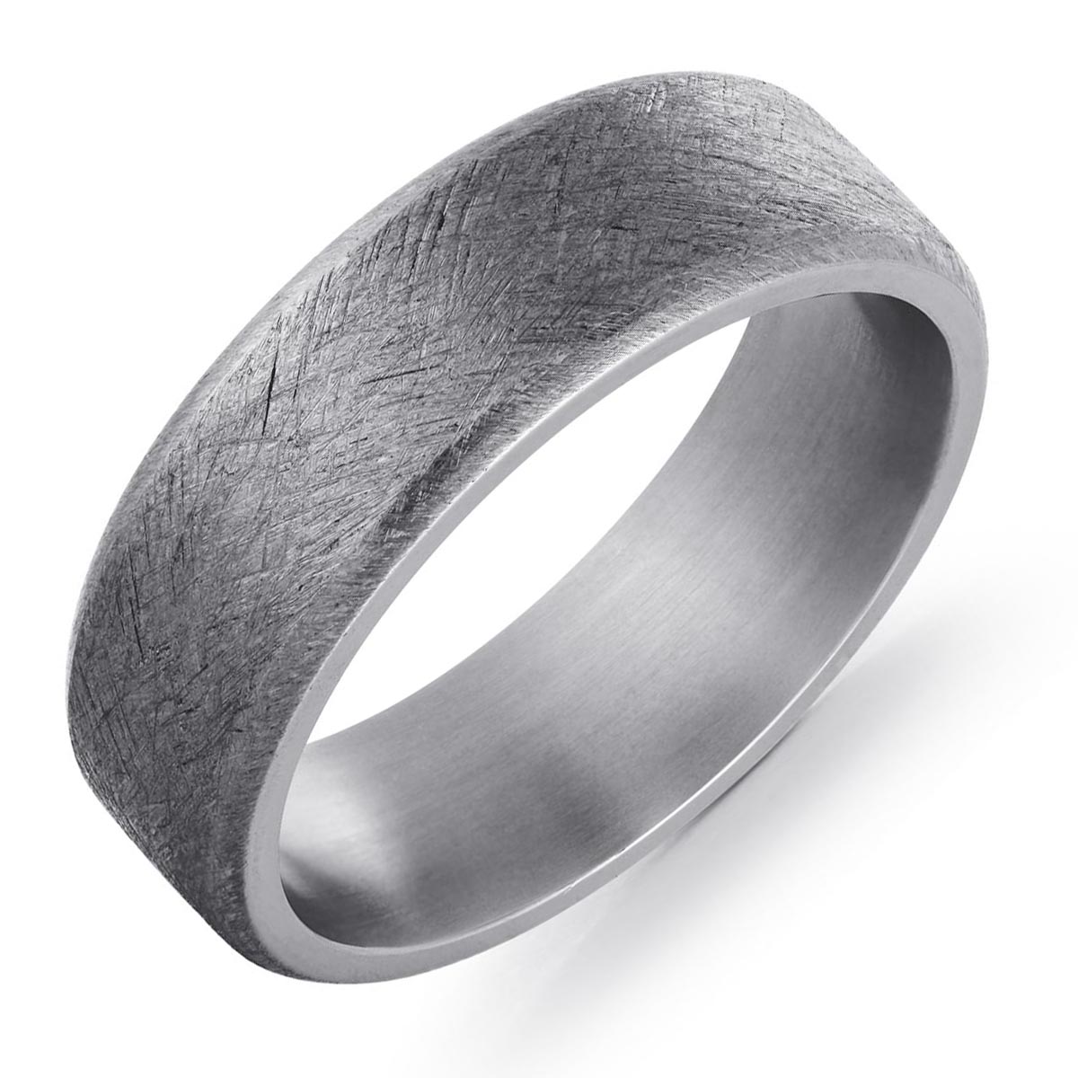 Mens Wedding Band in Tantalum (7mm)