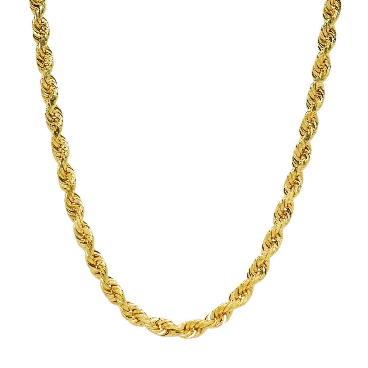 Estate Rope Chain in 14kt Yellow gold (16 inches and 6mm wide)