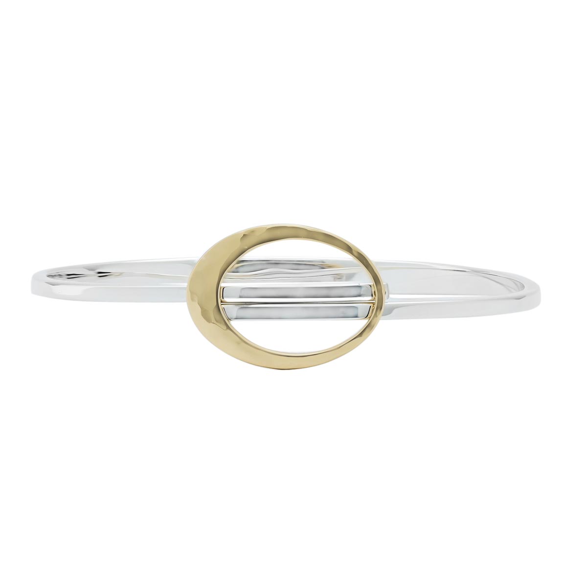 E.L Designs Elliptical Elegance Bracelet in Sterling Silver and 14kt Yellow Gold