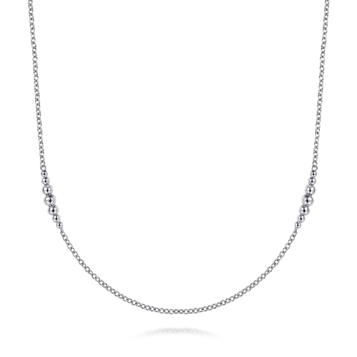 Gabriel Bujukan Station Necklace in Sterling Silver
