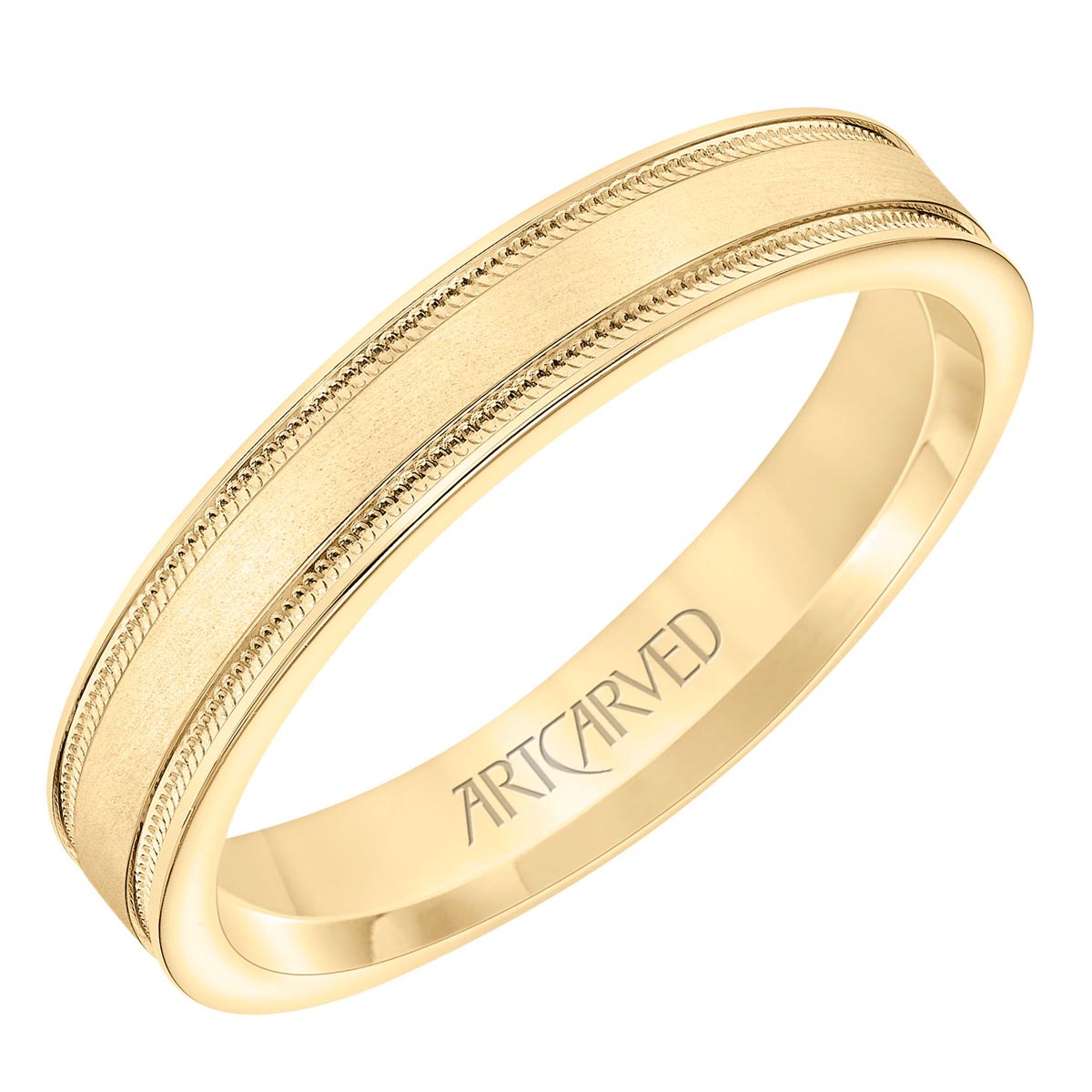 Men's Wedding Band in 14kt Yellow Gold (4mm)