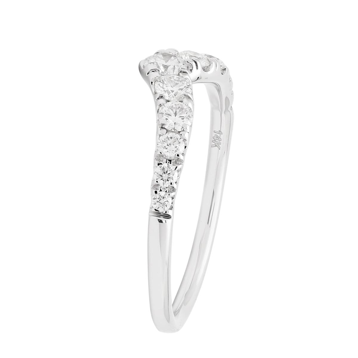 Diamond Curve Wedding Band in 14kt White Gold (1/2ct tw)